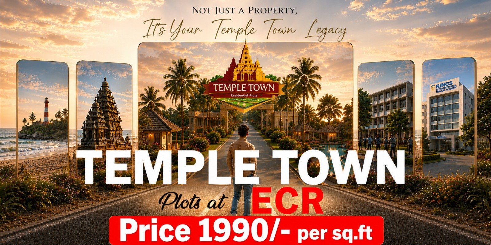 Temple Town gated community residential plots, ECR Chennai